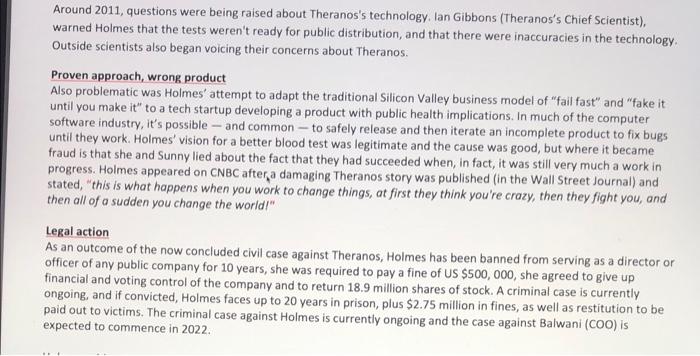 The first five pages is the case study and the