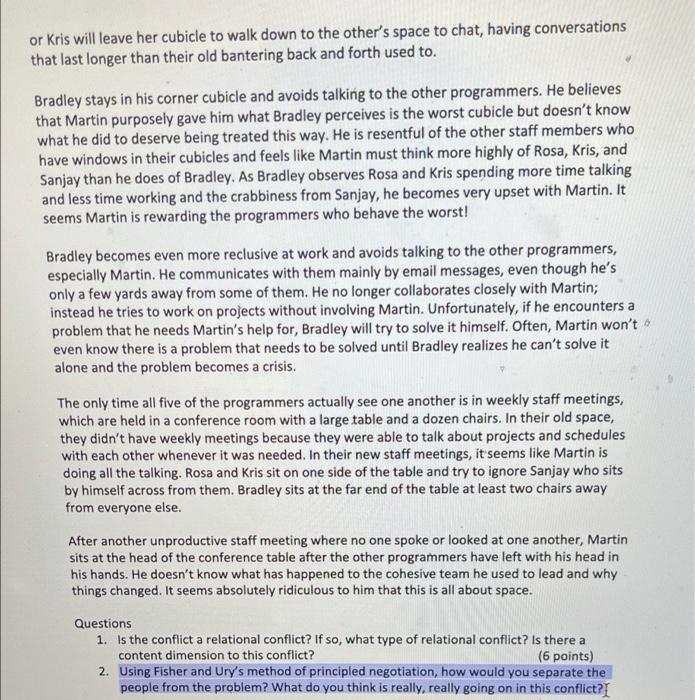 need help with questoon 2 Case Study-Office Space