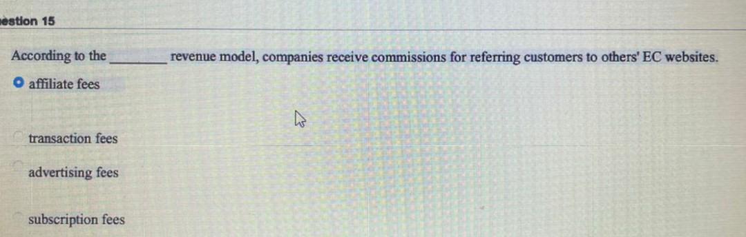 Question 18 The e-hub involves multiple partners