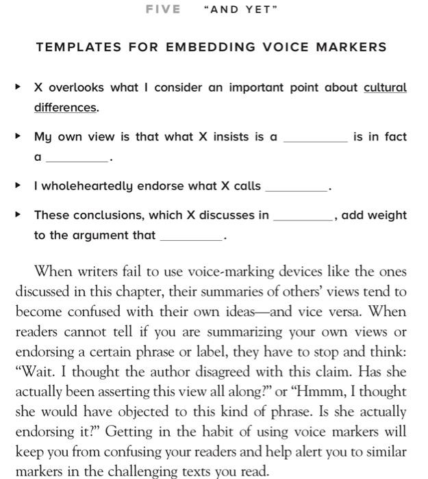 Read and answer exercise 1. To see how one writer