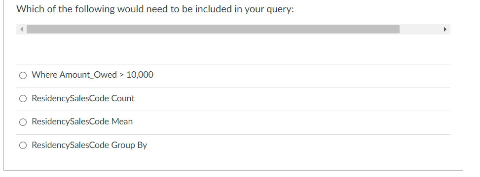 Question 42 2 pts The Fishing_License_Sales table
