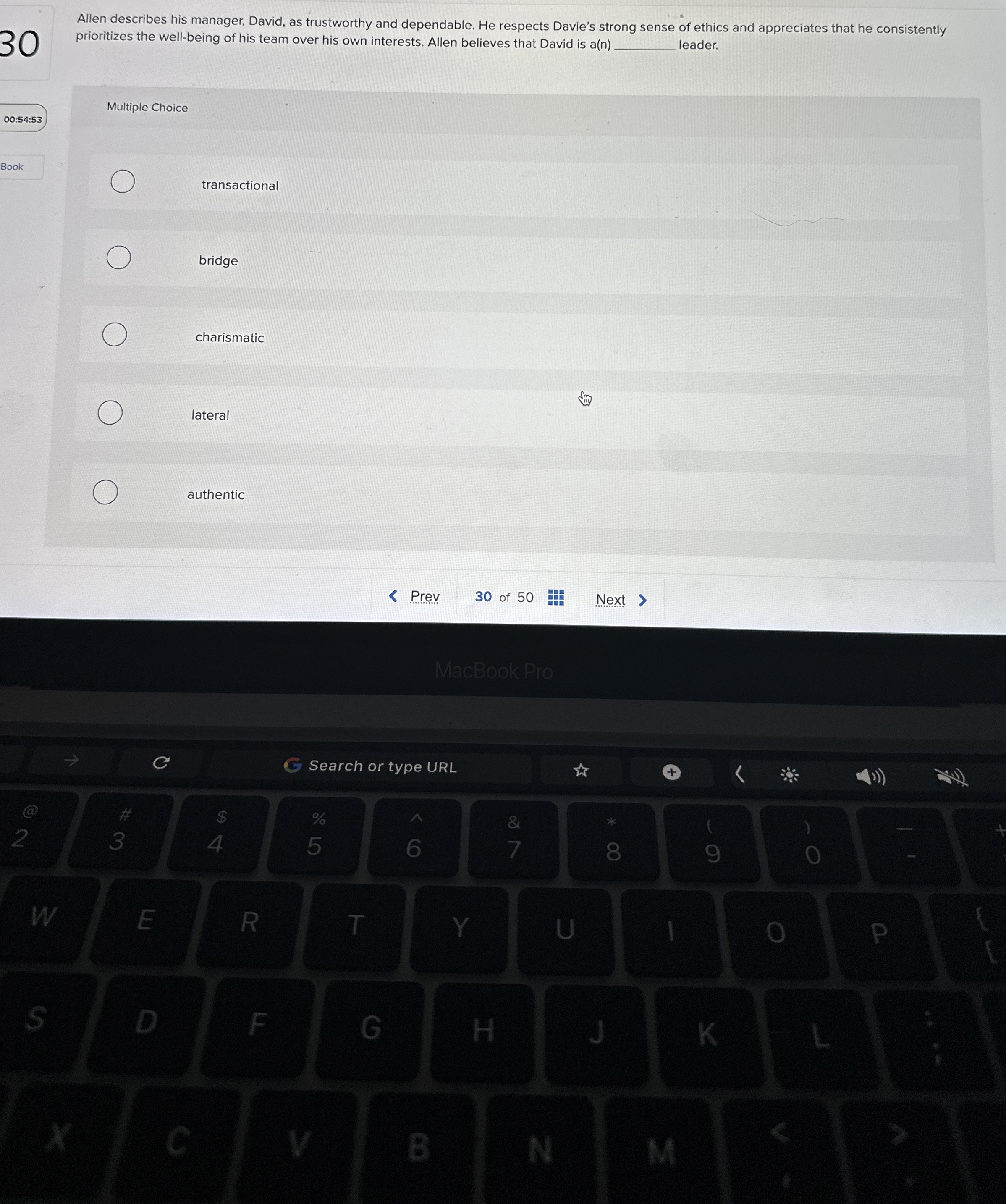 3 0 Allen describes his manager, David, as