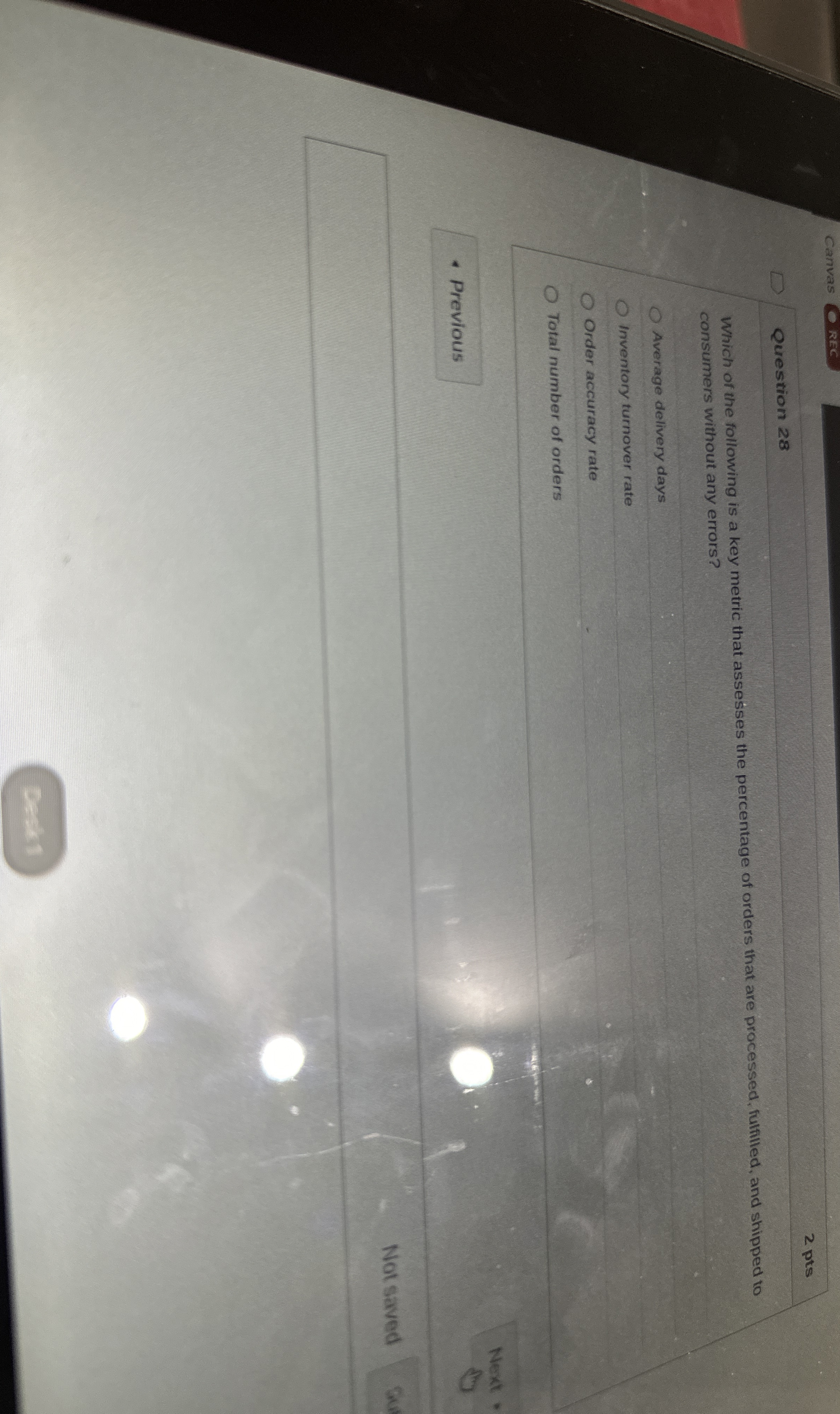 Canvas REE Question 2 8 2 pts Which of the