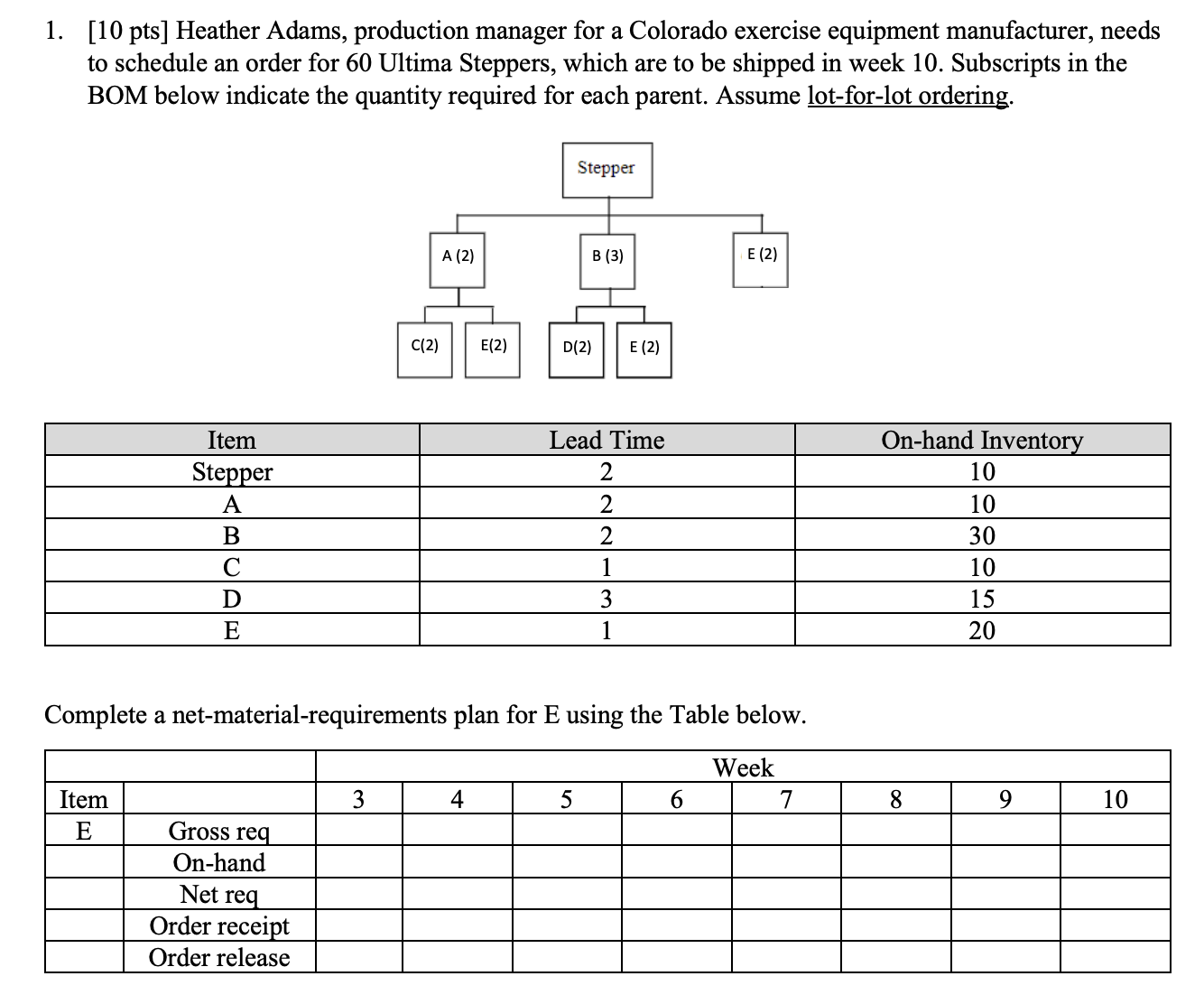 PLEASE DO NOT USE EXCEL! I have to know how to do