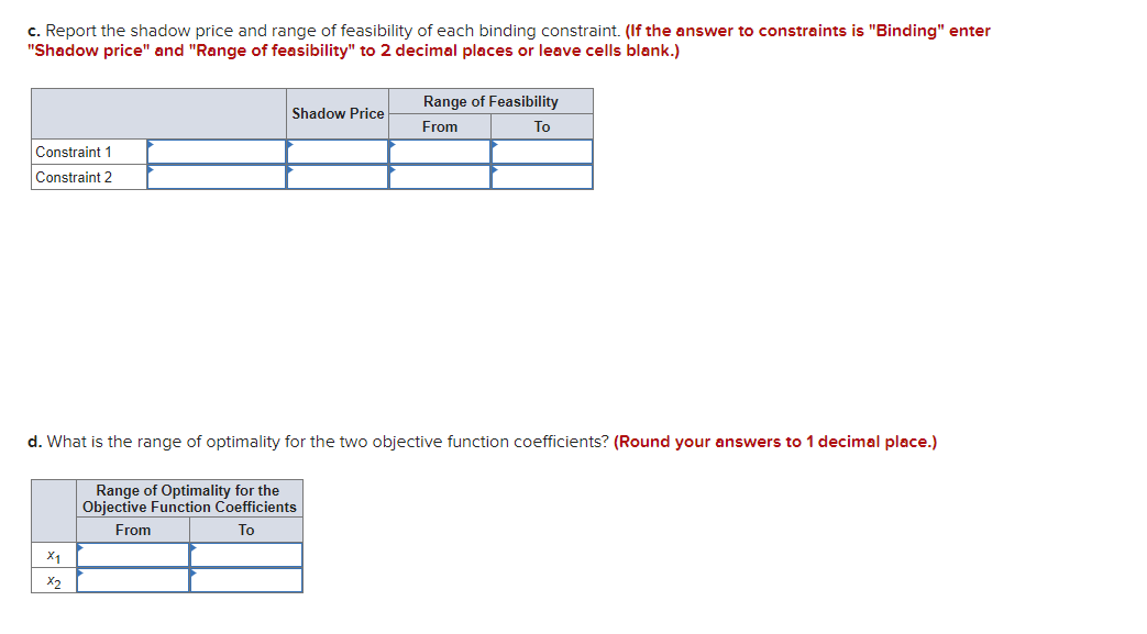 Consider the following LP problem. z = 9.10x1 +