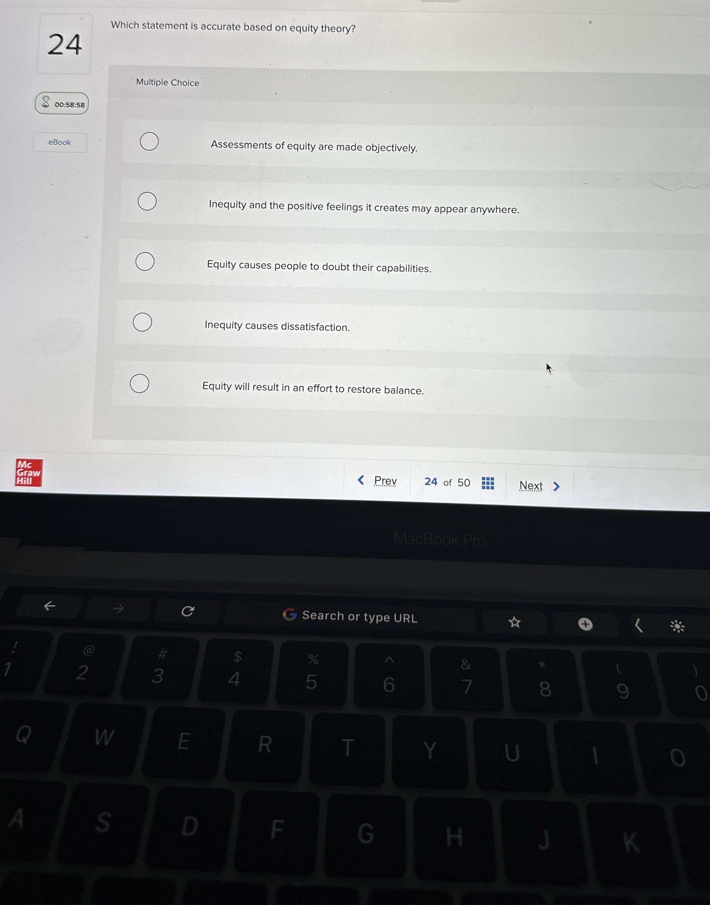 2 4 Which statement is accurate based on equity