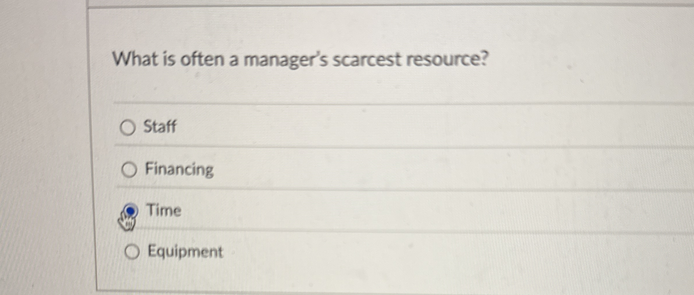 What is often a manager's scarcest resource?