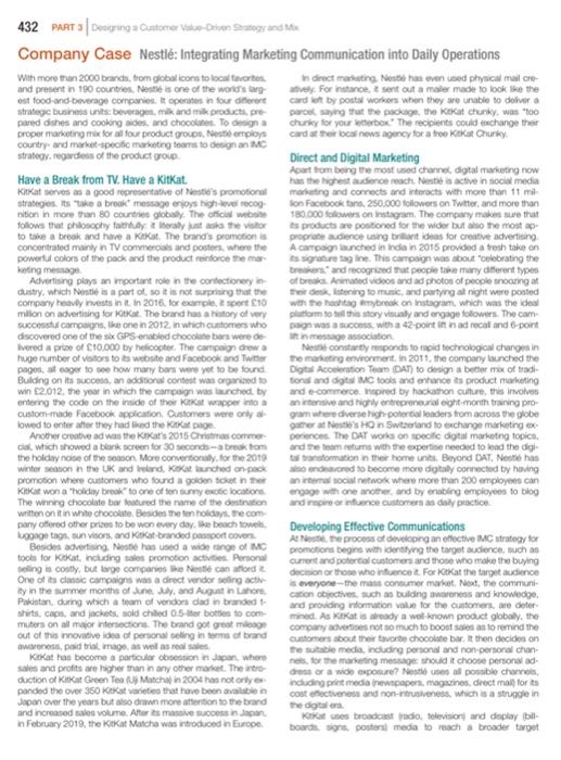 432 PART 3 Deeping a Customer Ve Devon Send Me