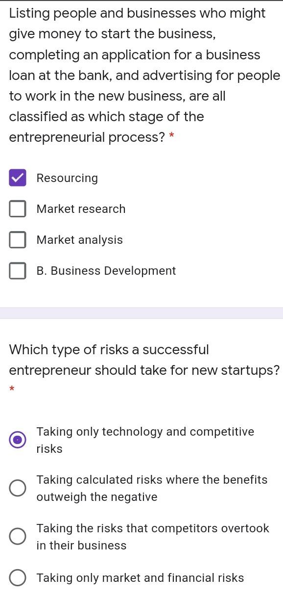 Listing people and businesses who might give