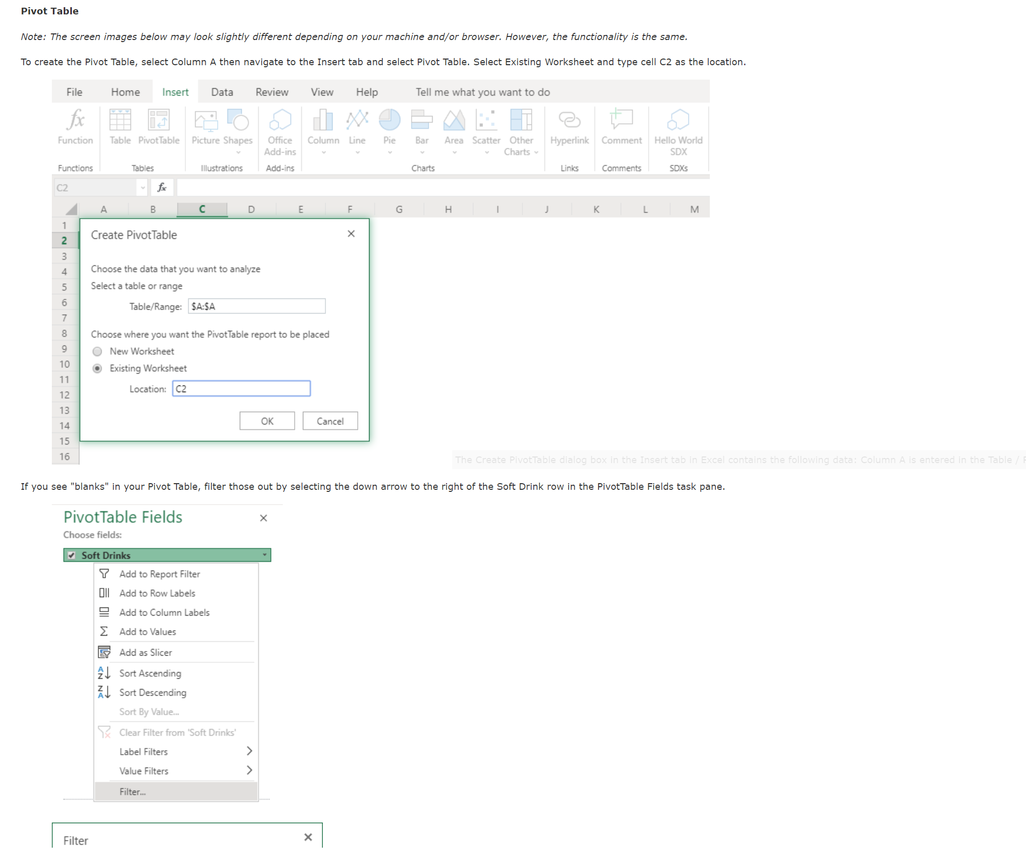 Microsoft Excel Pivot Tables are a quick and
