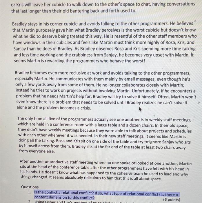 Case Study-Office Space The five members of the