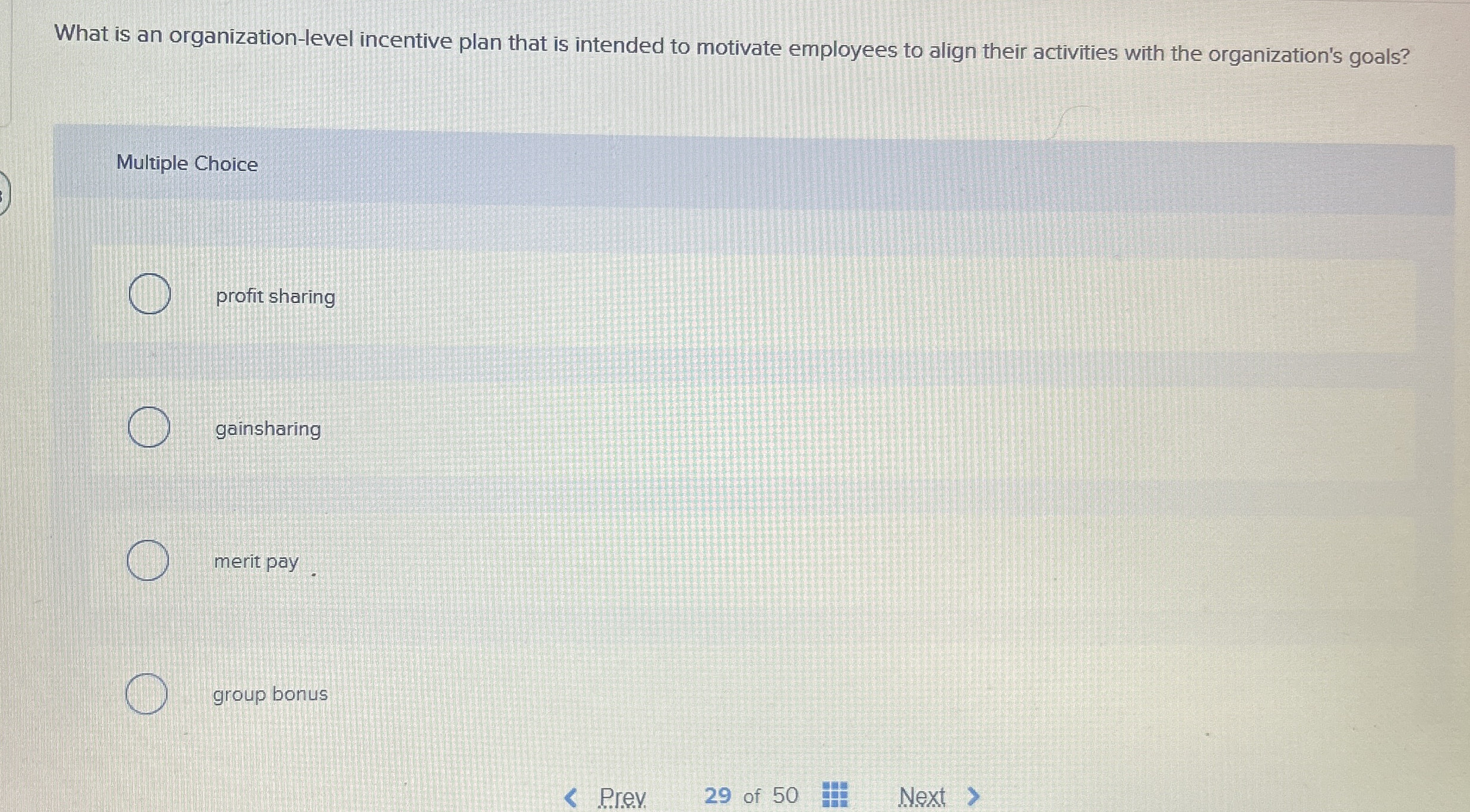 What is an organization - level incentive plan