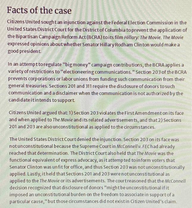 write a summary of the case using IRAC Issue