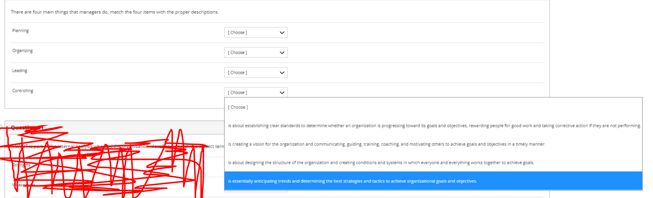 There are four main things that managers do,
