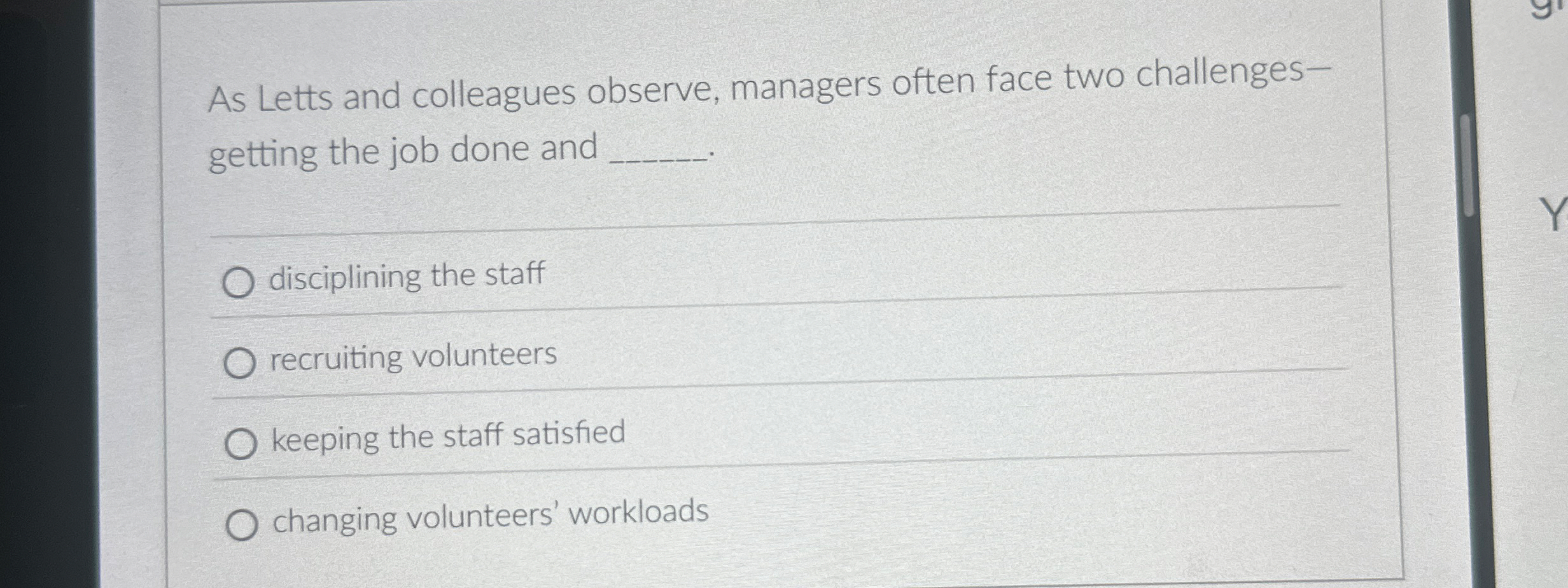 As Letts and colleagues observe, managers often