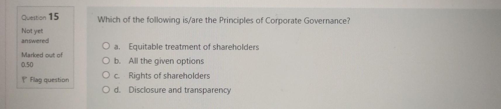 Please I only need the correct answer ASAP