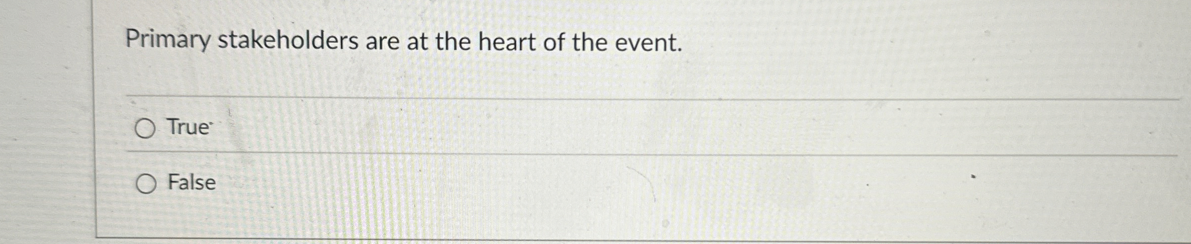 Primary stakeholders are at the heart of the