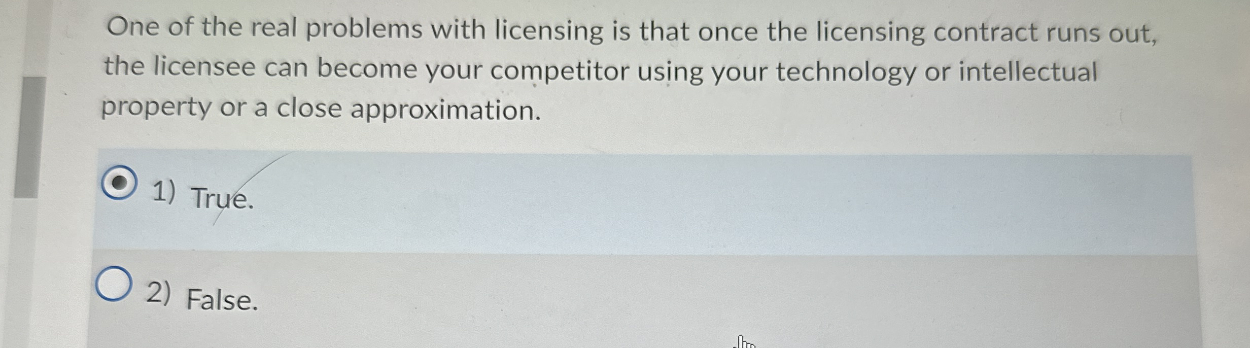 One of the real problems with licensing is that
