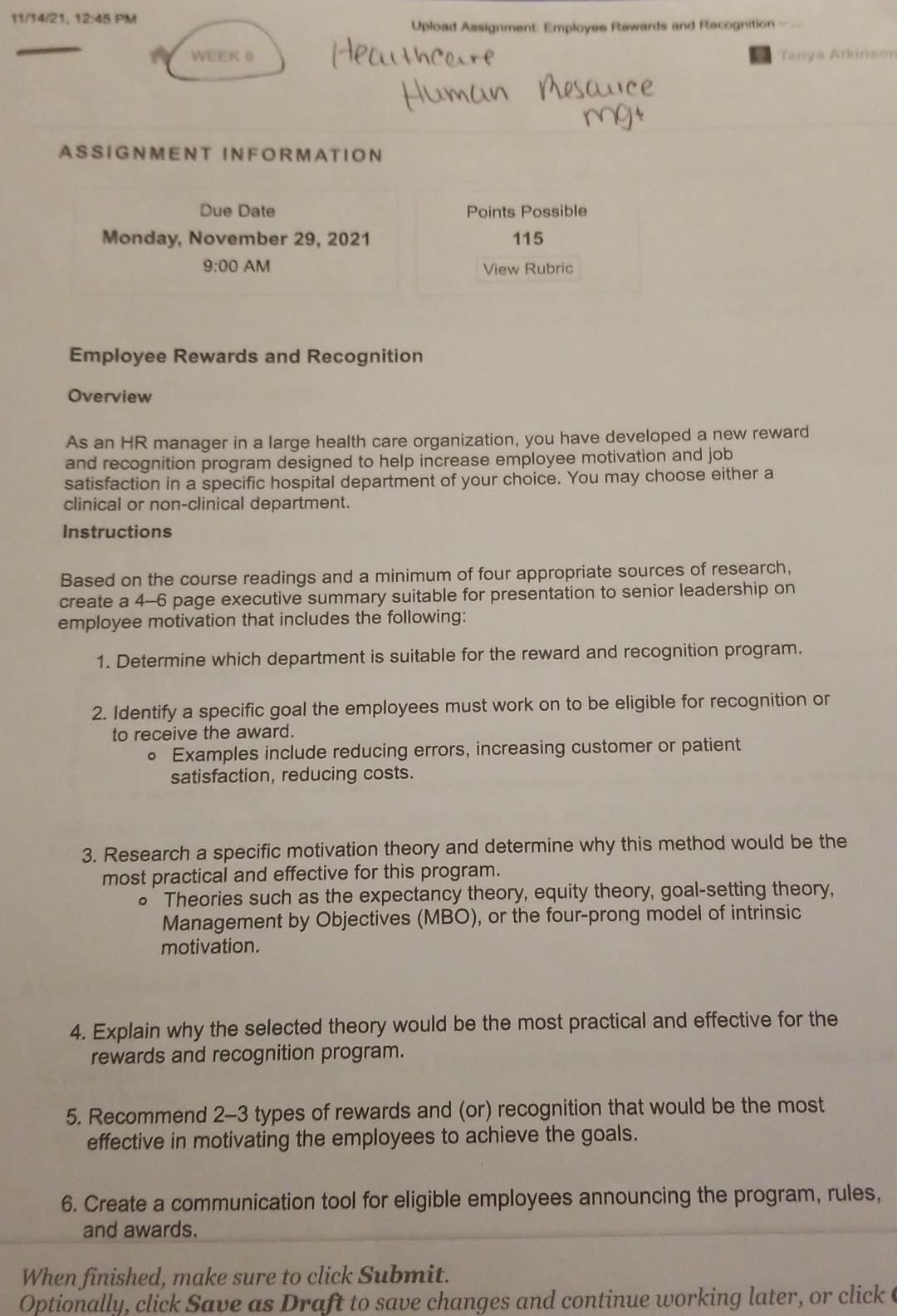 11/14/21, 12:45 PM Upload Assignment Employee