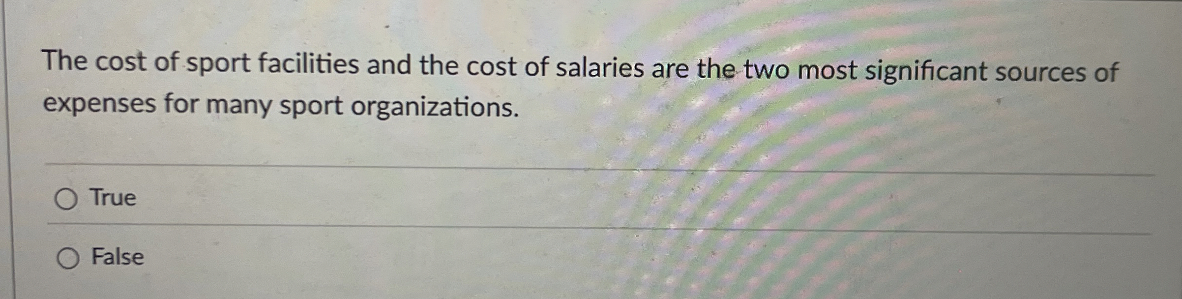 The cost of sport facilities and the cost of