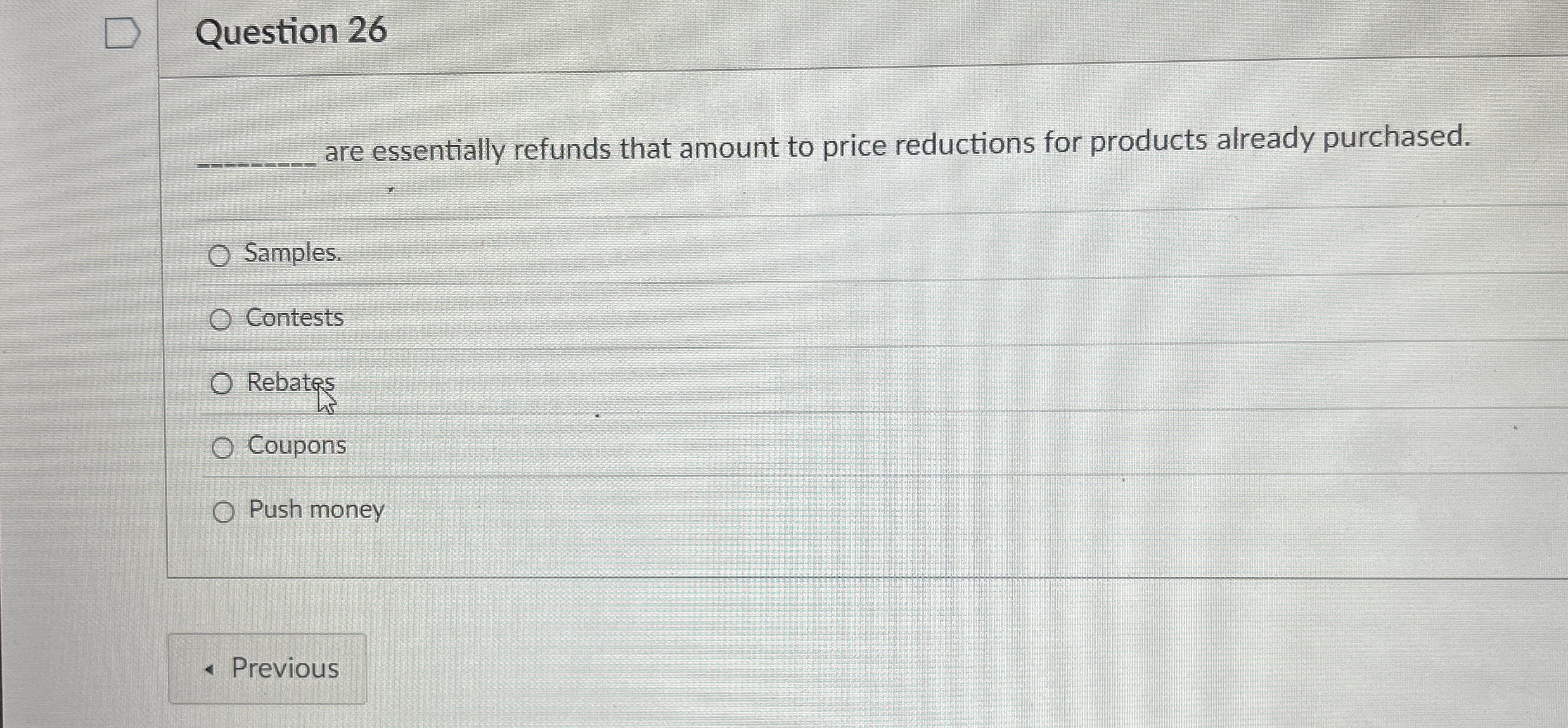 Question 2 6 q , are essentially refunds that