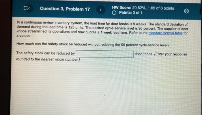 E Question 3, Problem 17 > HW Score: 20.62%, 1.65