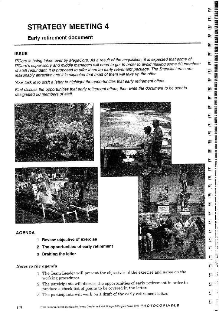 I have been asked to write a letter about the