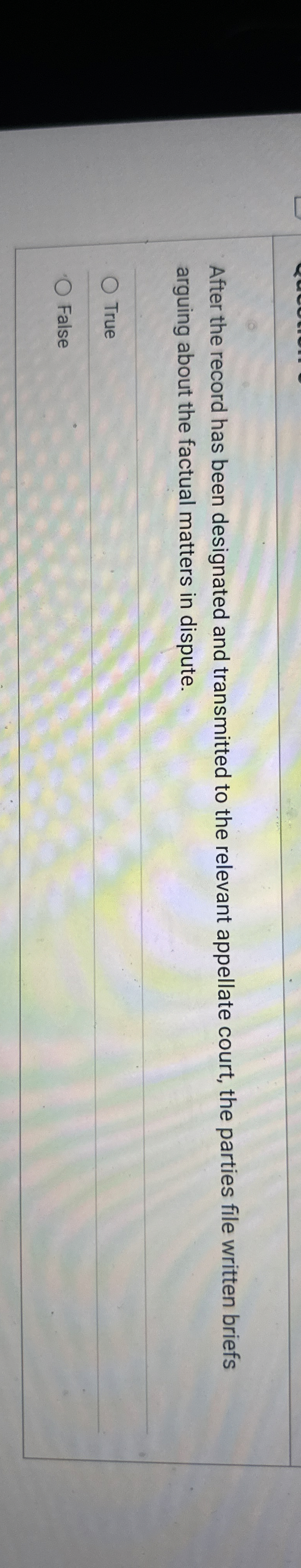 After the record has been designated and