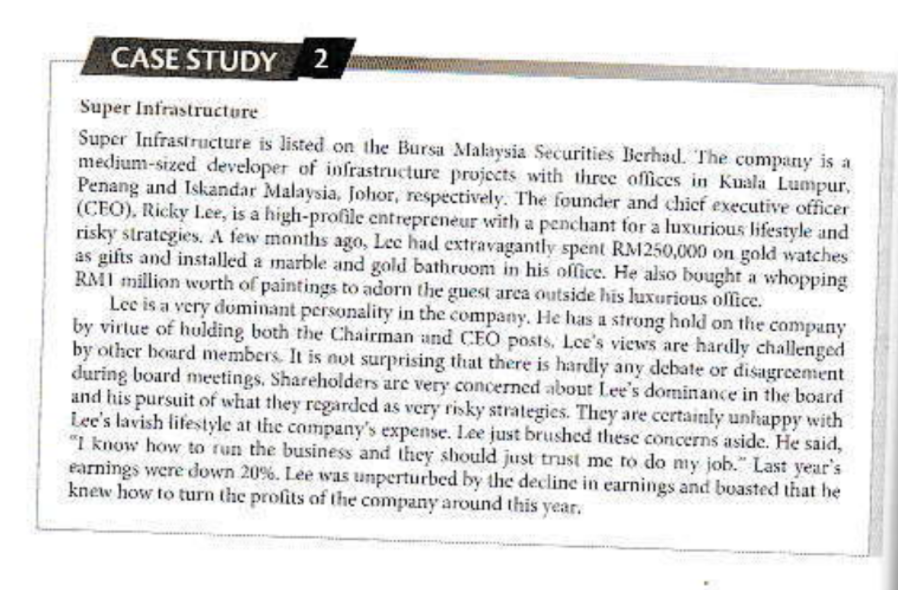 CASE STUDY 2 Super Infrastructure Super