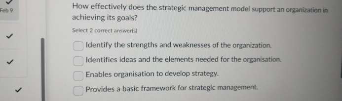 How effectively does the strategic management