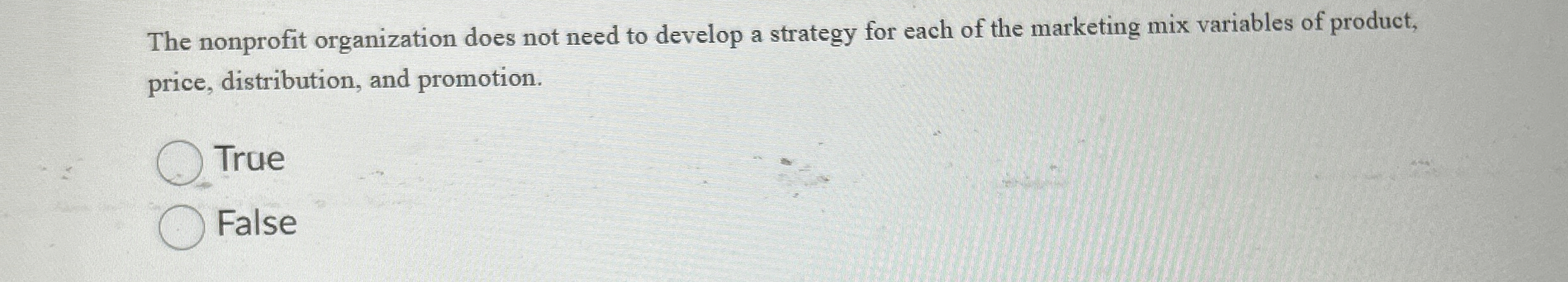 The nonprofit organization does not need to