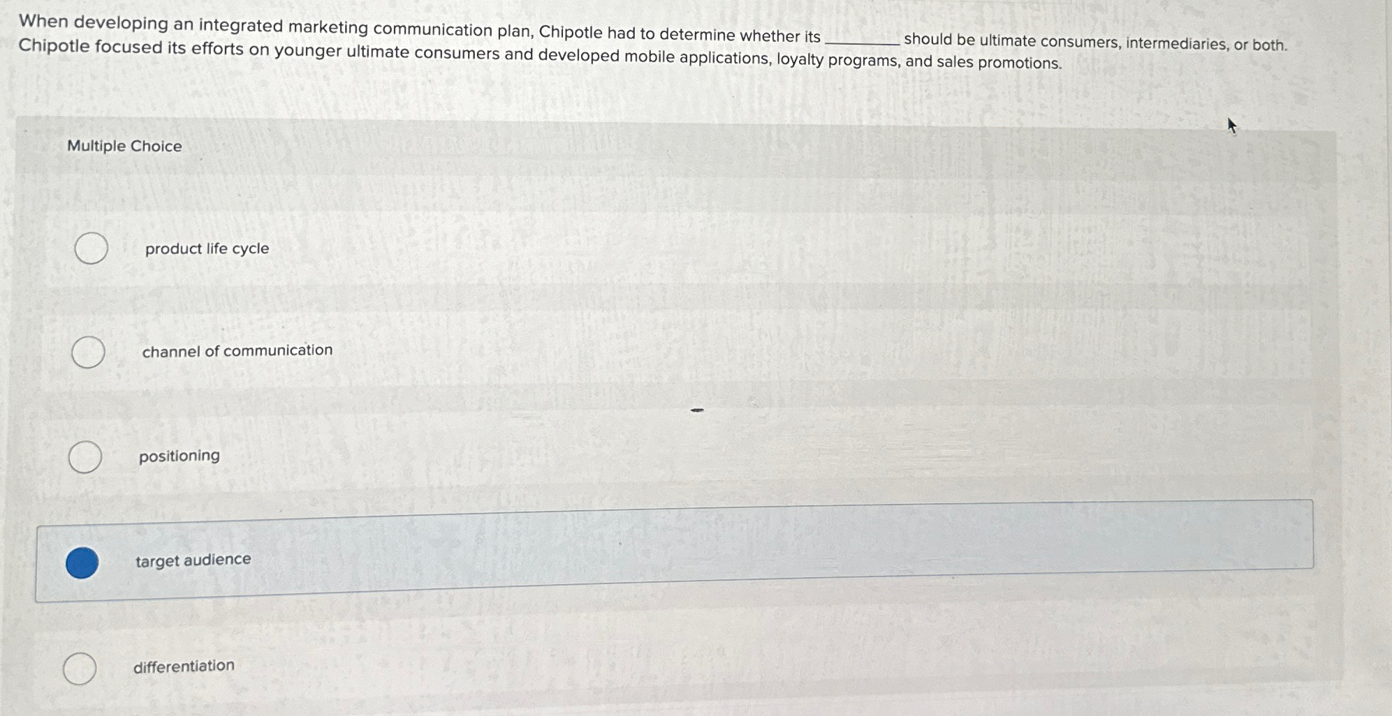 When developing an integrated marketing