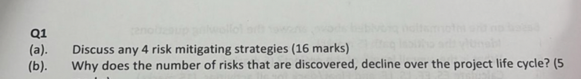 ( b ) . Why does the number of risks that are