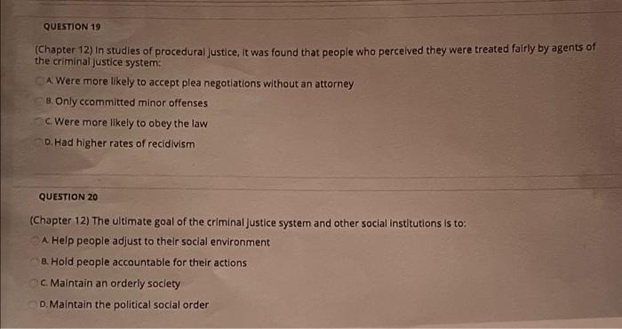 QUESTION 19 (Chapter 12) In studies of procedural