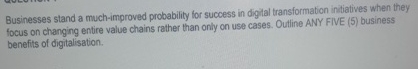 Businesses stand a much - improved probability