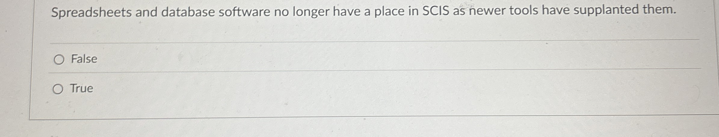 Spreadsheets and database software no longer have