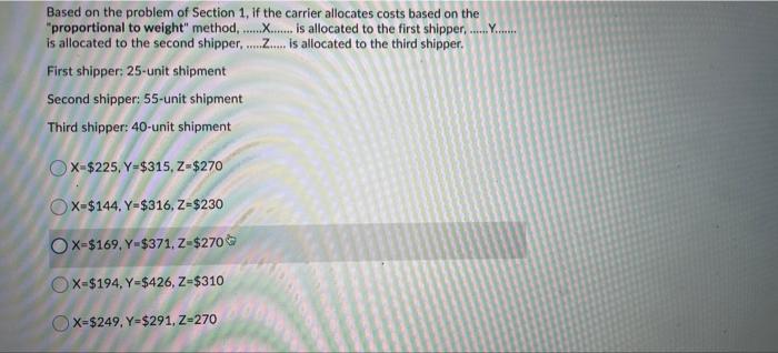 Consider the example of a private carrier using