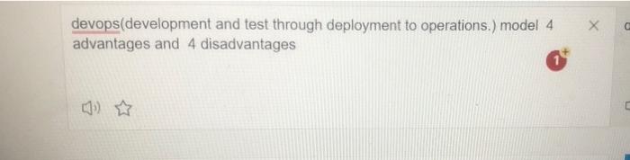 devops(development and test through deployment to