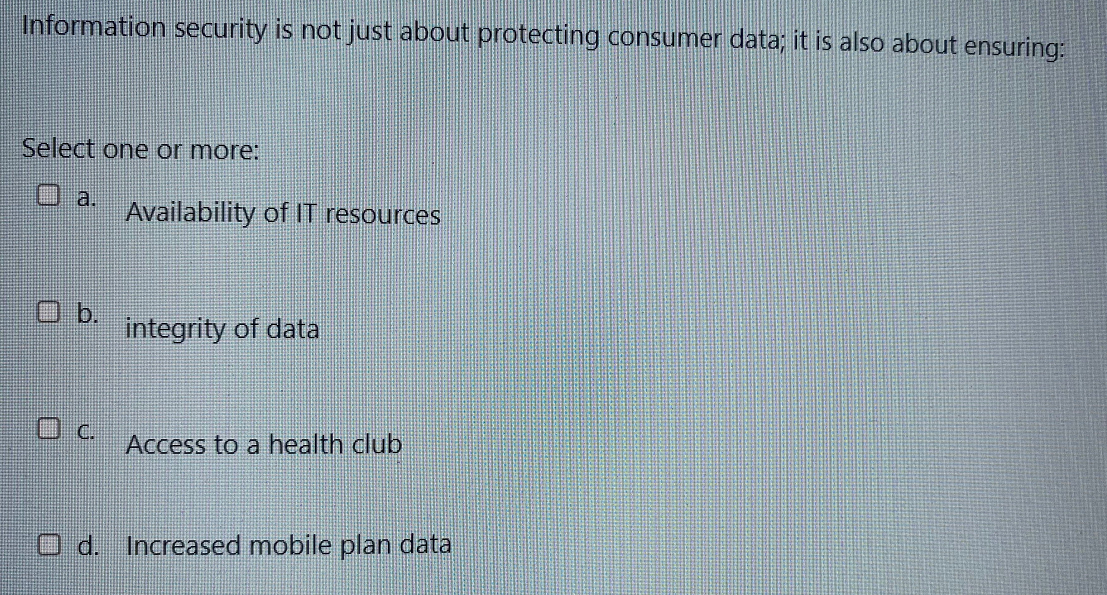 Information security is not just about protecting