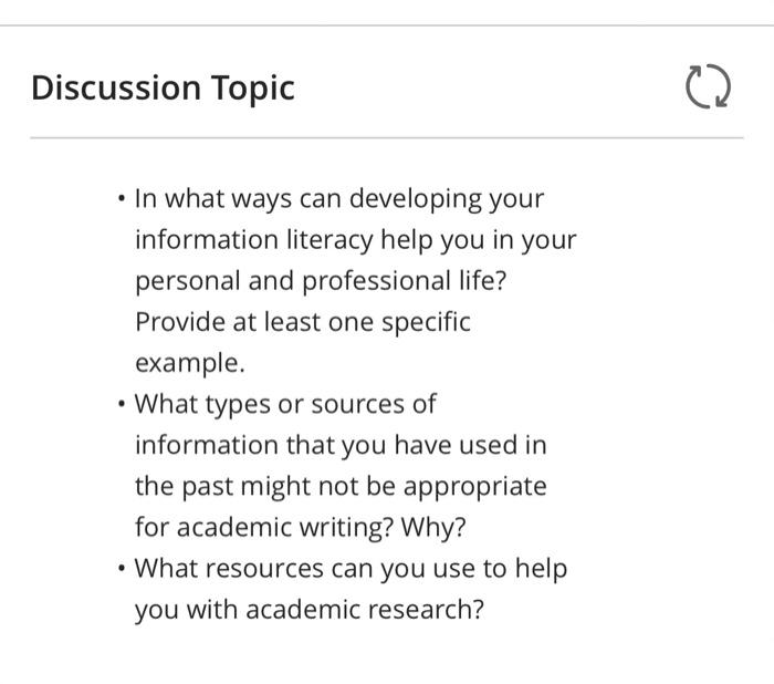 Discussion Topic C (2 In what ways can developing