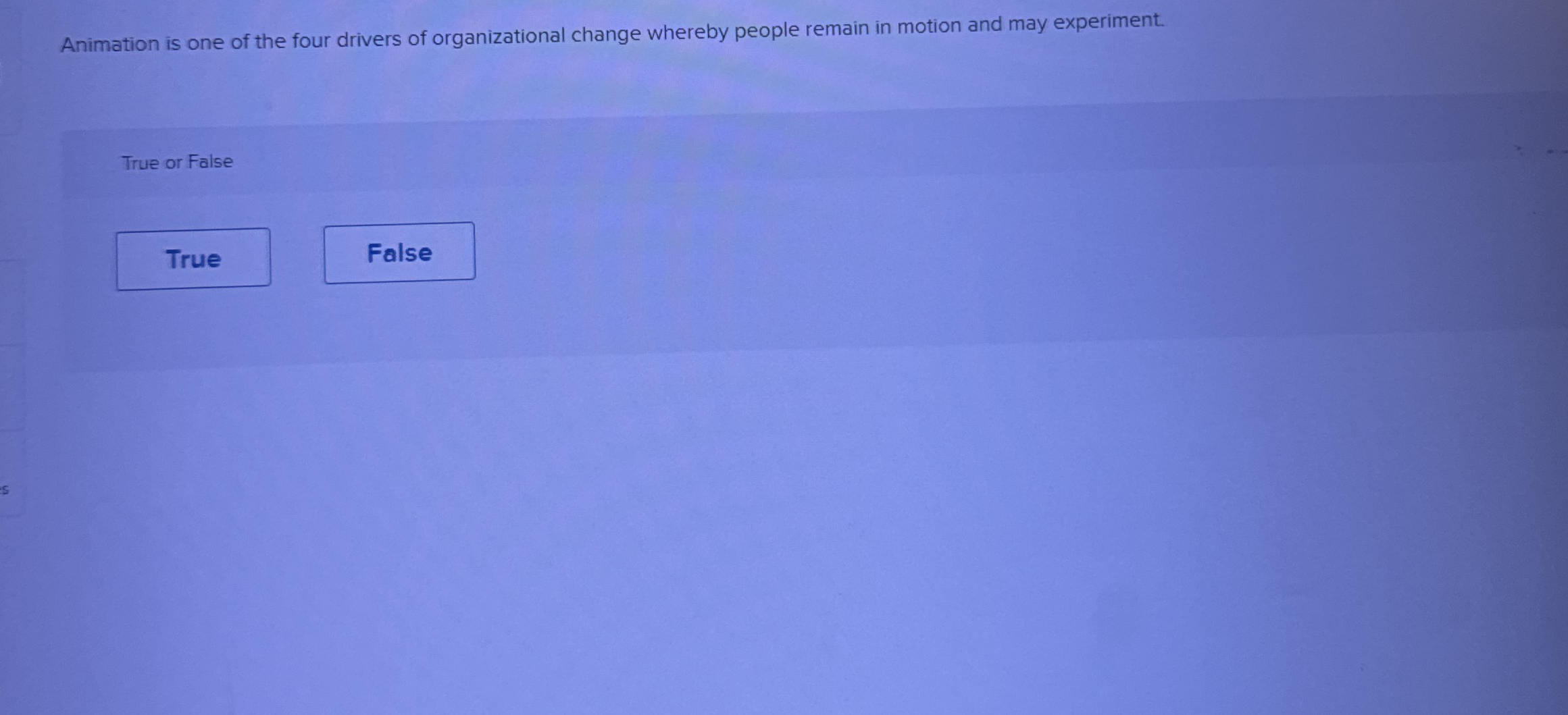 Animation is one of the four drivers of