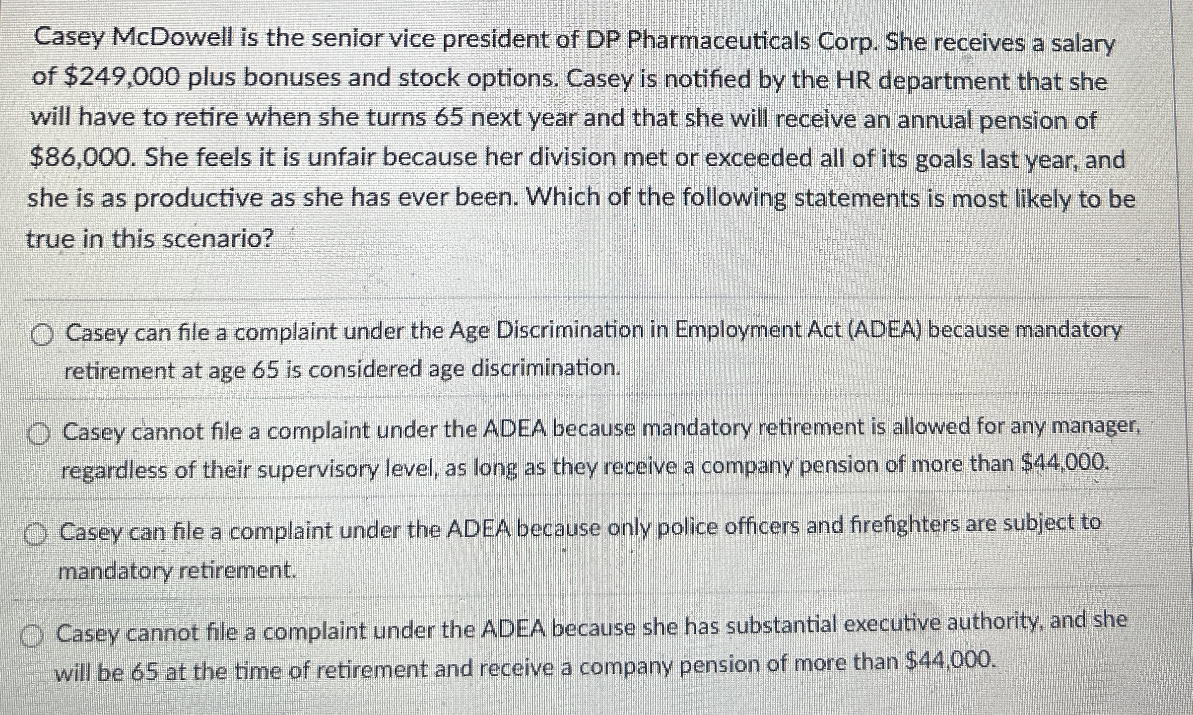 Casey McDowell is the senior vice president of DP