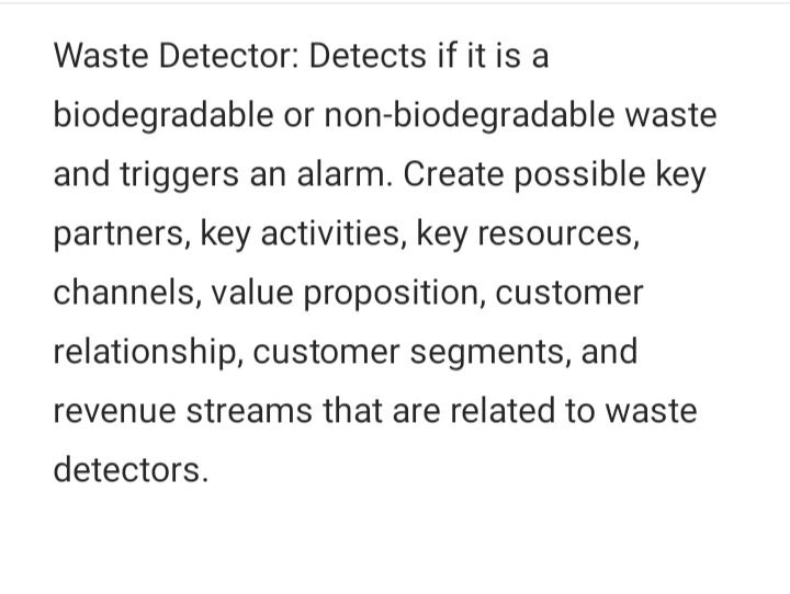 Waste Detector: Detects if it is a biodegradable