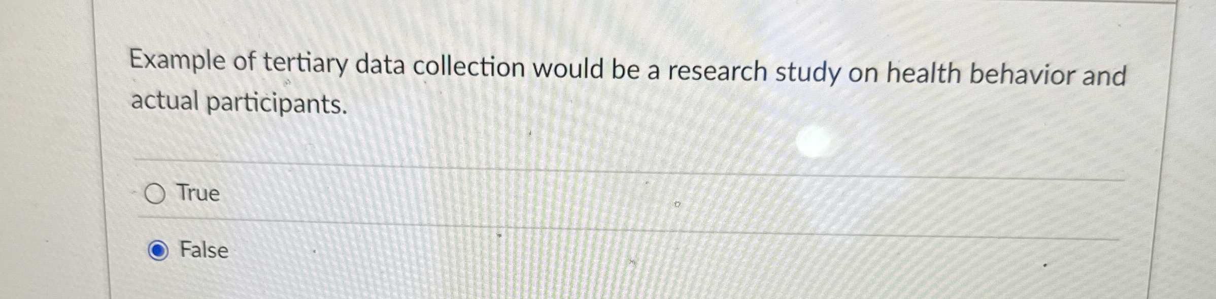 Example of tertiary data collection would be a