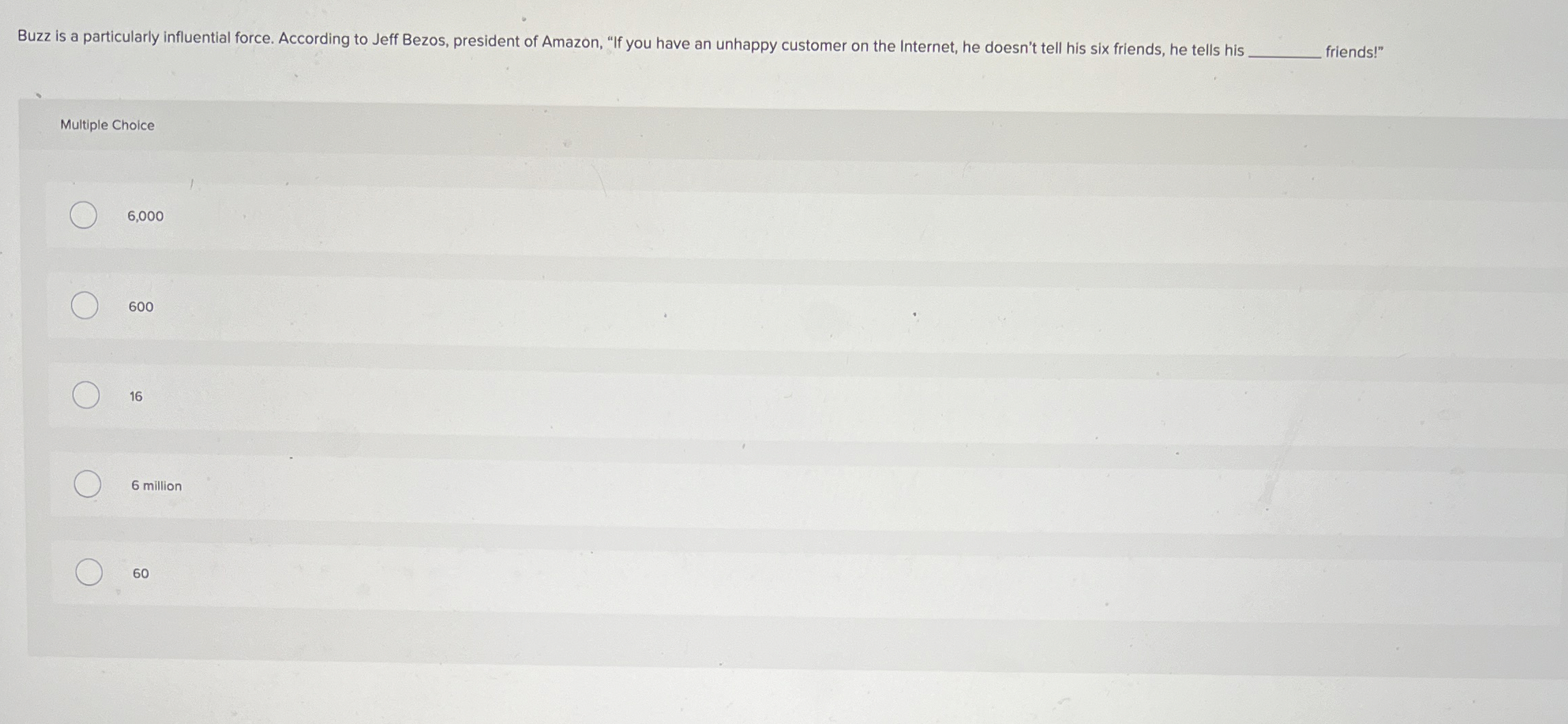 Buzz is a particularly influential force.