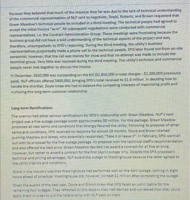 29. In the case study "The Project