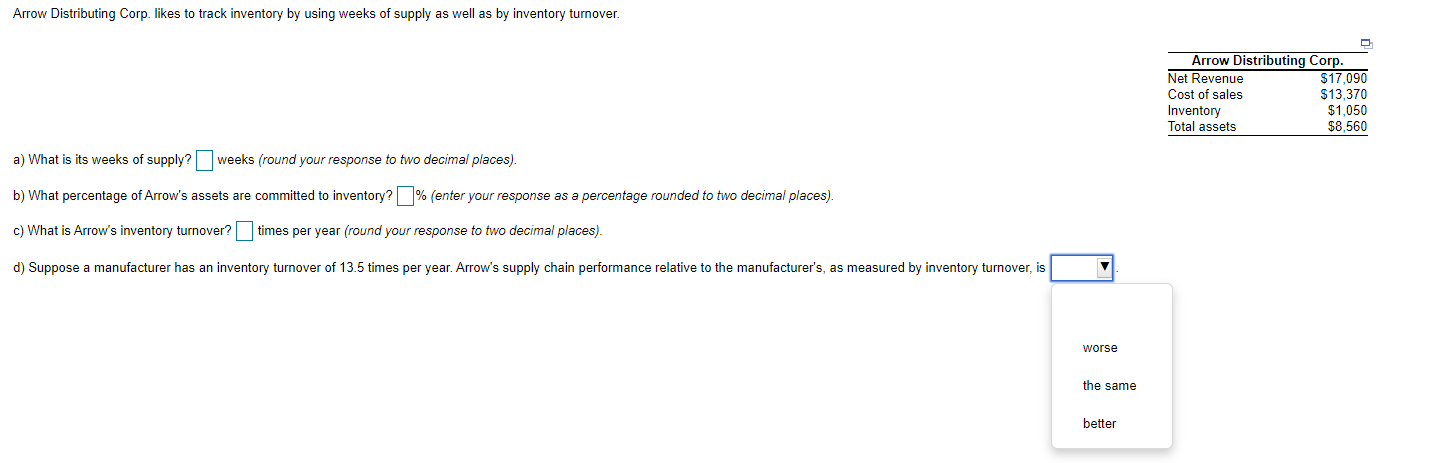 Arrow Distributing Corp. likes to track inventory