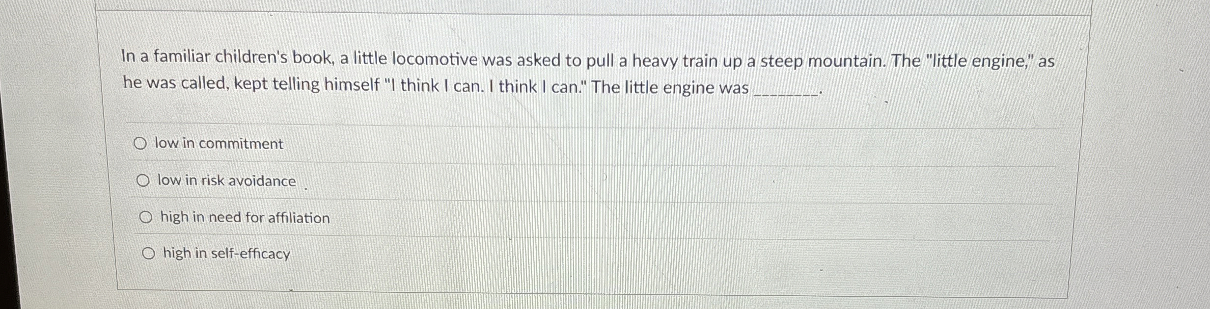 In a familiar children's book, a little