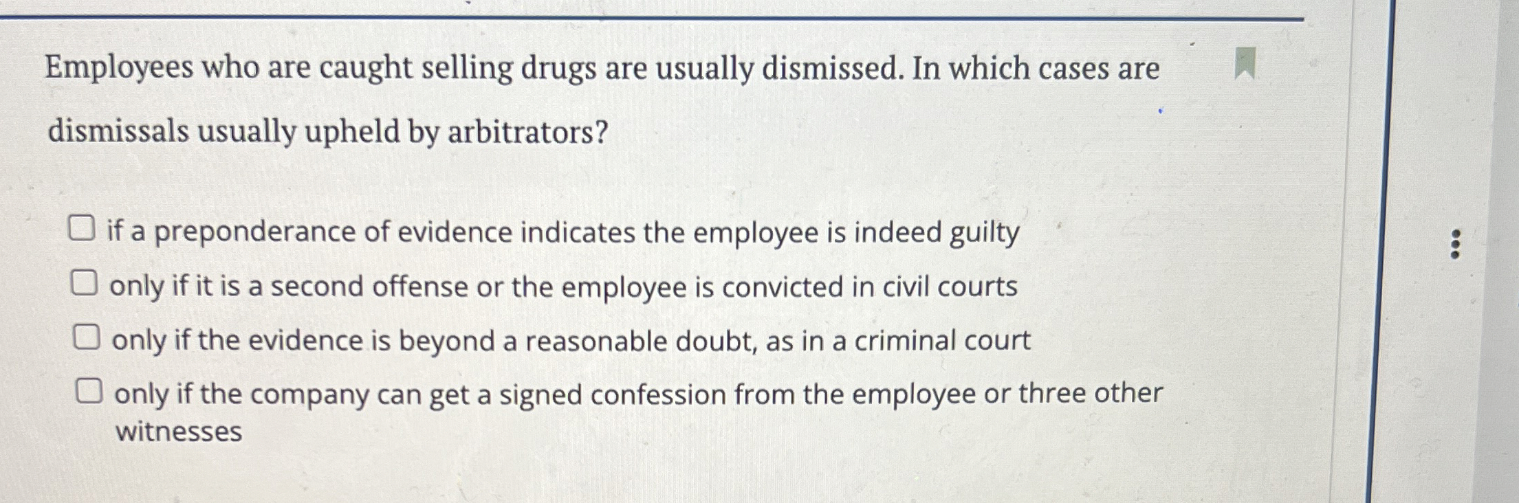 Employees who are caught selling drugs are