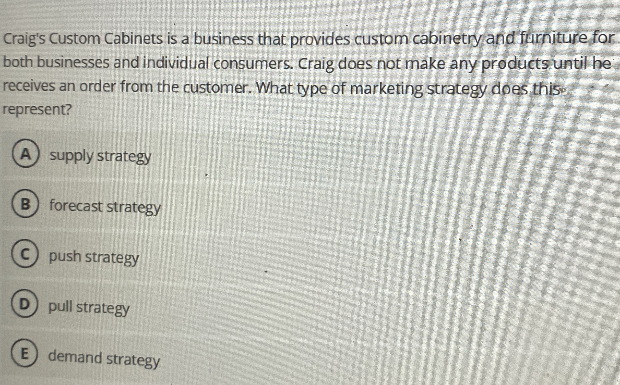 Craig's Custom Cabinets is a business that